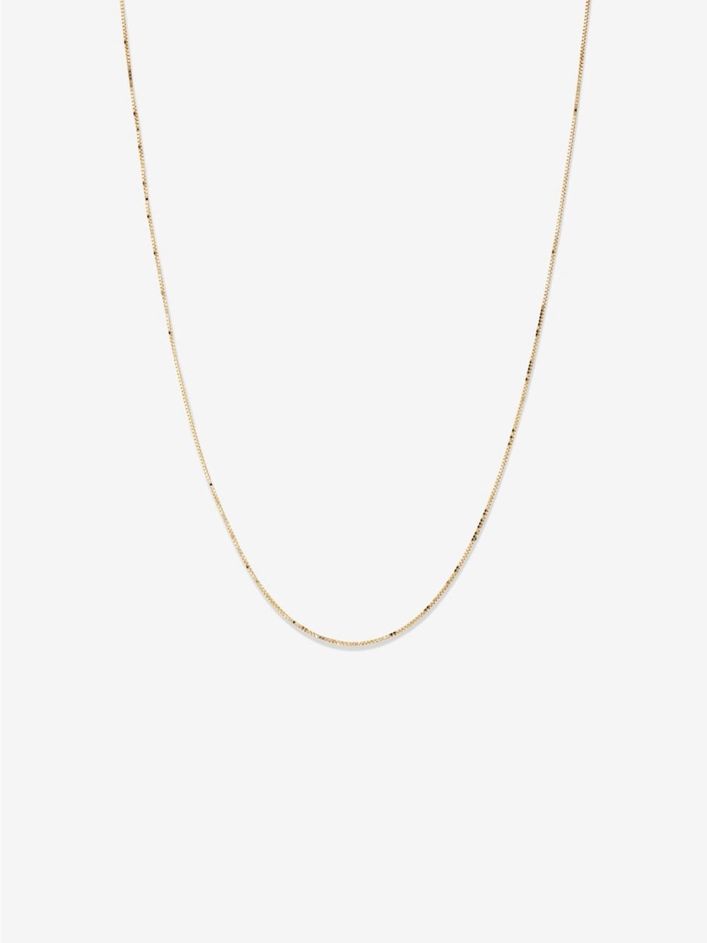10kt Yellow Gold Box Chain Necklace - Classic Yellow Gold